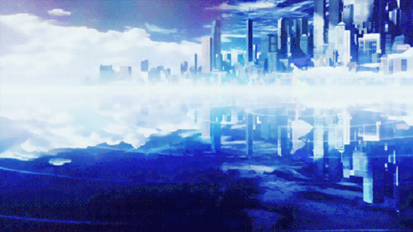 Charlotte Bravely You Lia anime openings beautiful blue anime sky motif