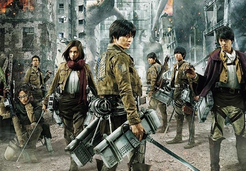 Attack on Titan: Part 2 The End of the World Cast Characters Haruma Miura and Kiko Mizuhara