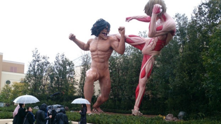 Shingeki No Kyojin in Japan [Attractions, Figures & More]