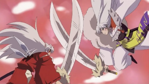 InuYasha Inuyasha and Sesshomaru Tessaiga Battle