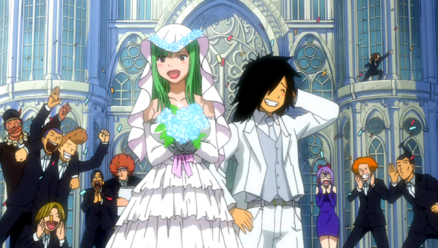 fairy tail bisca mulan and alzack connell wedding