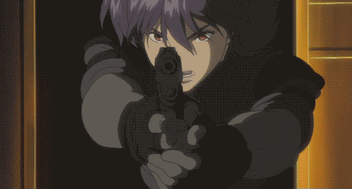 Anime Sniper and Gunner Girl Characters Ghost in the Shell - Major Motoko Kusanagi
