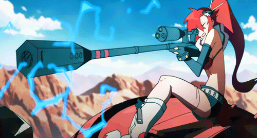 Anime Sniper and Gunner Girl Characters Tengen Toppa Gurren Lagann - Yoko Littner