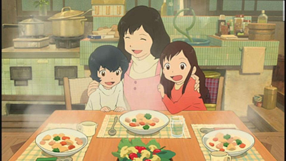 Ookami Kodomo no Ame to Yuki Wolf Children Ame and Yuki family