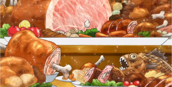 Toriko x One Piece x DBZ food