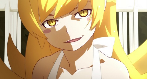 anime girl with blonde hair and gold eyes