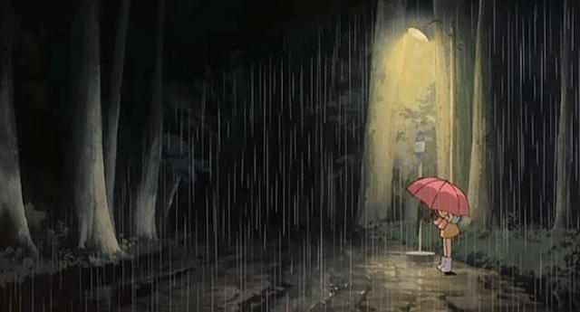 Let It Rain My Neighbor Totoro S Famous Umbrella Scene