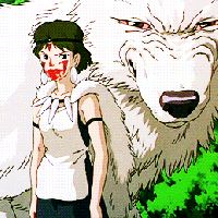 12 Funny, Beautiful and Badass GIFs from Princess Mononoke