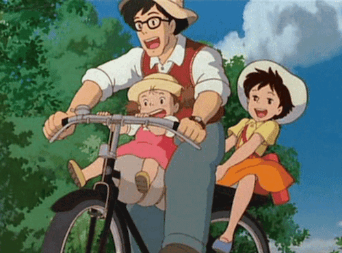 Tonari no Totoro: Mei Kusakabe, Satsuki Kusakabe, Tatsuo Kusakabe