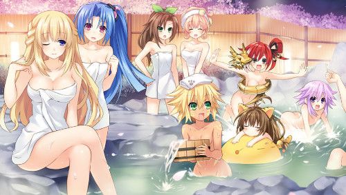 [Hyperdimension Neptunia: The Animation, Choujigen Game Neptune: The_Animation] Group Shot, Bathing Fanservice