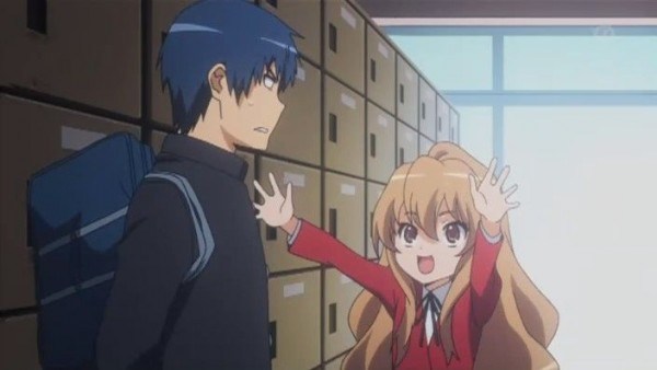 anime couple fighting