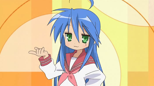 Lucky Star Top 20 Anime Girls With Blue Hair Konata Izumi