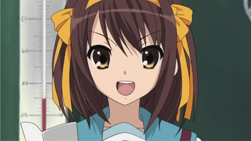 Haruhi Suzumiya - Suzumiya Haruhi no Yuuutsu (The Melancholy of Haruhi Suzumiya) Top 20 Anime Girls with Brown Hair