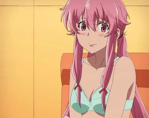gasai yuno from mirai nikki is one of the 20 Extremely Hot Anime Girls Who Will Blow Your Mind