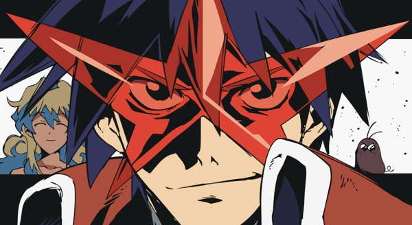 Gurren Lagann Cool anime Simon, Nia Teppelin