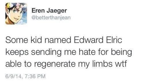 Attack on Titan Eren Jaeger Twitter