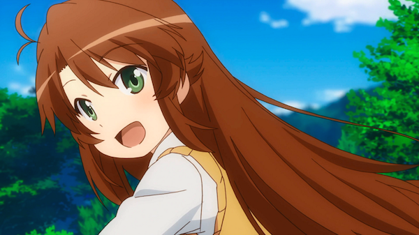 Brown Haired Anime Girl Green Eyes