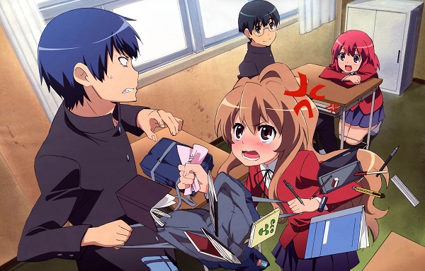 Top 20 Slice of Life Anime Toradora! Yuusaku Kitamura Taiga Aisaka Ryuuji Takasu Minori Kushieda