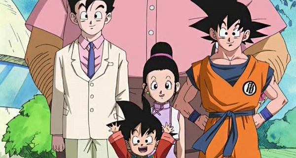 dragon ball z son anime family