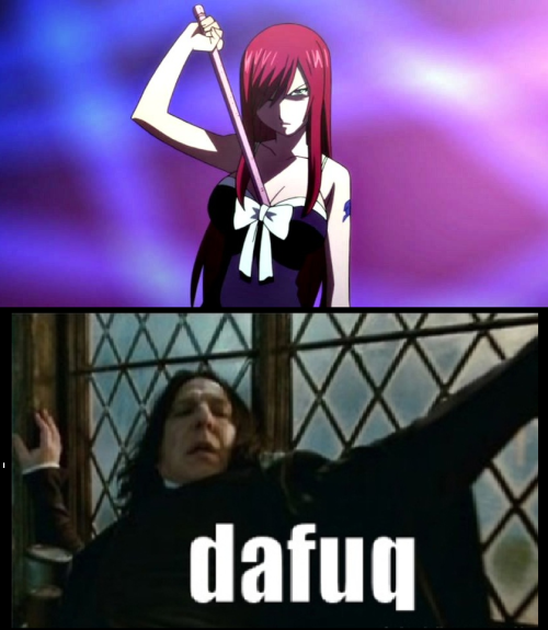 Fairy Tail Erza Scalet Snape Fairy Tail memes