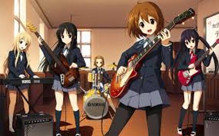 K-On! Yiu, Mio, Ritsu, Asuza, Tsumogi