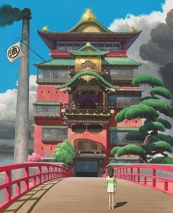 The anime house from Sen to Chihiro no Kamikakushi
