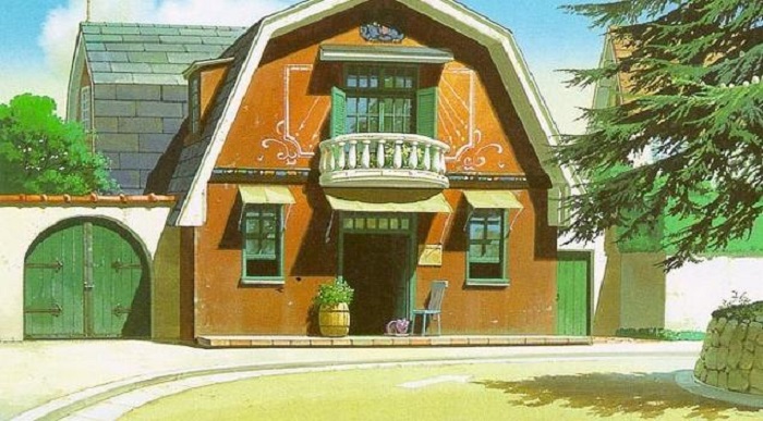 The anime house from Mimi wo Sumaseba