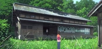 The anime house from Ookami Kodomo no Ame to Yuki