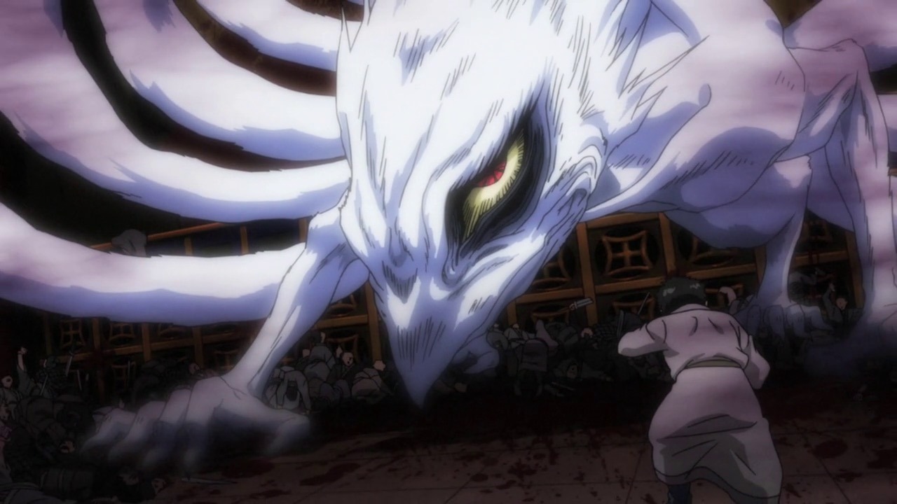 Hakumen no Mono anime villain