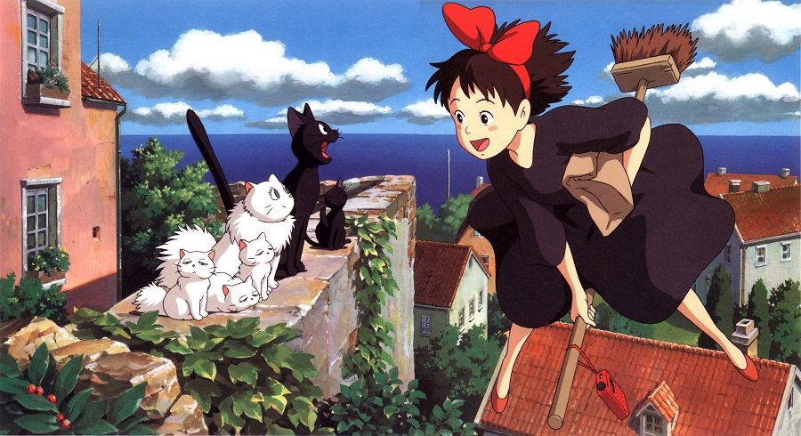 Majo no Takkyuubin - Kiki with cats Best Anime Movies to Kick-Start 2016