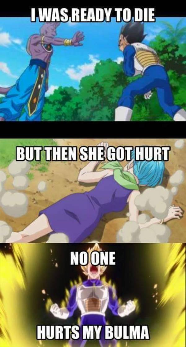 Dragon Ball Super memes, Vegeta, Beerus, Bulma