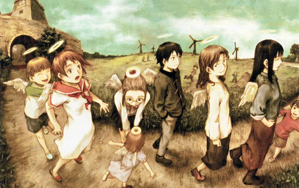 Haibane Renmei, Beautiful Anime Art, Rakka, Reki, Nemu