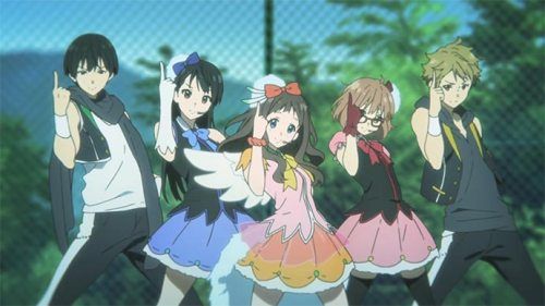 Anime Filler Episodes can be great! Here are Mirai, Akihito, Mitsuki, Hiroomi from Kyoukai no Kanata!