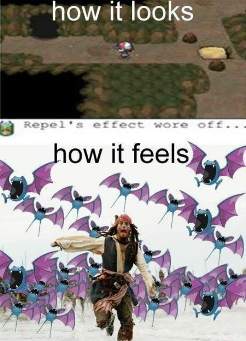 pokemon jokes, zubat, caves, repel