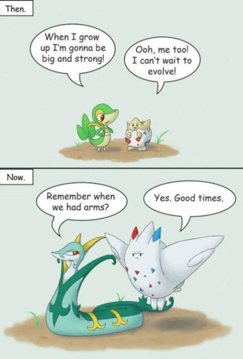 pokemon jokes, snivy, togepi, funny, comic