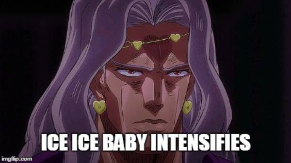 JoJo's Bizarre Adventure, Vanilla Ice, jojo memes