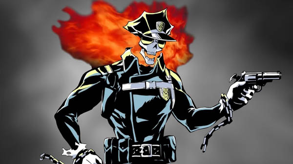 Inferno Cop Anime Cyborg