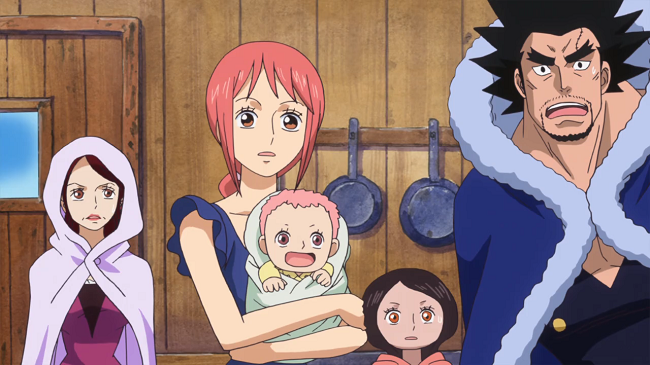 The Riku Family from the One Piece New World Saga and Dressrosa Arc
