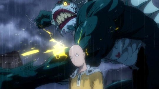 Deep Sea King, the One Punch Man villain, and Saitama, the ultimate animated superhero out of all the One Punch Man heroes