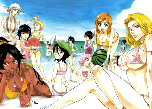 Top 20 Anime Bikini Girls and Swimsuit Beach Boys 