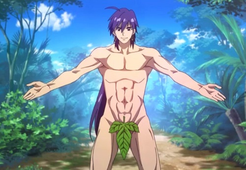 Hot anime guy tall skinny with chiseled abs