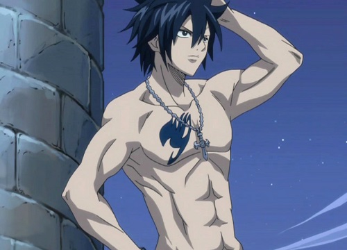 Hot anime guy tall skinny with chiseled abs