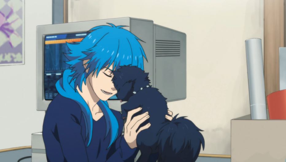 Ren the dog Allmate from DRAMAtical Murder is one of the cutest anime pets ever!, Aoba Seragaki