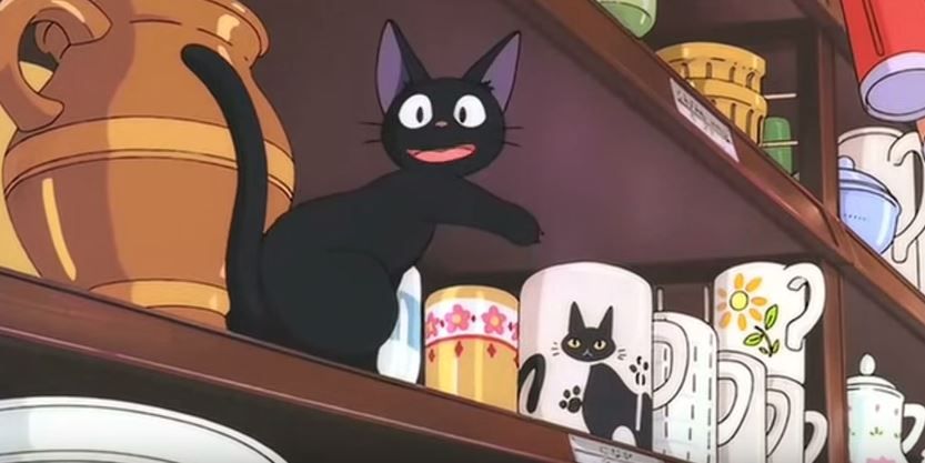 Jiji the cat from Majo no Takkyuubin, is one of the cutest anime pets ever!