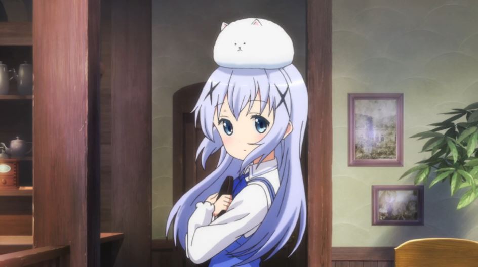 Tippy the rabbit from Gochuumon wa Usagi Desu ka? is one of the cutest anime pets ever!, Chino Kafuu