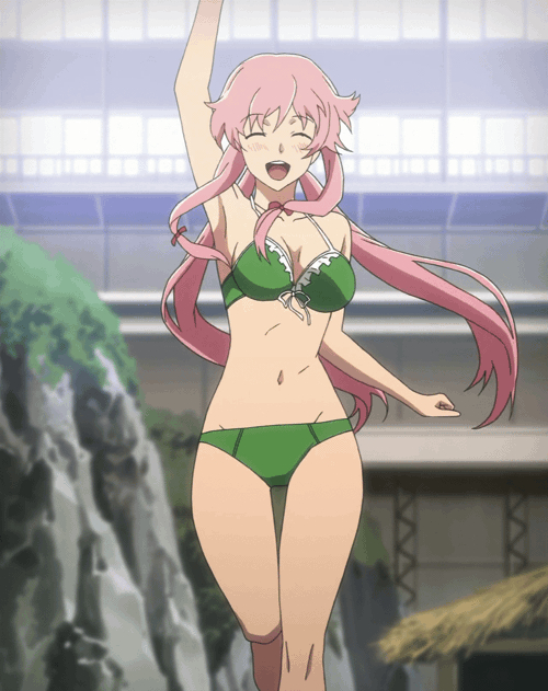 Check out these anime bikini babes from Love Live! and some anime swimsuit hunks! yuno gasai