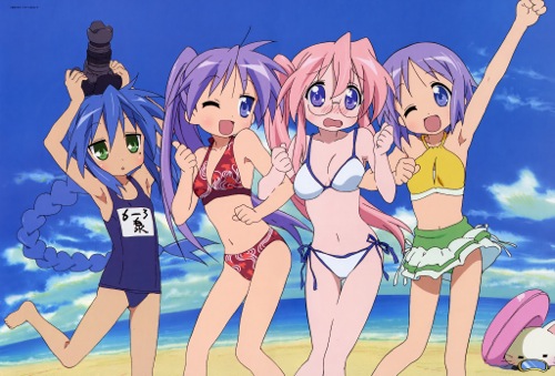 Top 20 Anime Bikini Girls and Swimsuit Beach Boys 