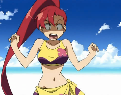 Check out these anime bikini babes from Love Live! and some anime swimsuit hunks! yoko littner