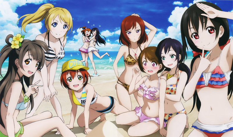 Top 20 Anime Bikini Girls and Swimsuit Beach Boys
