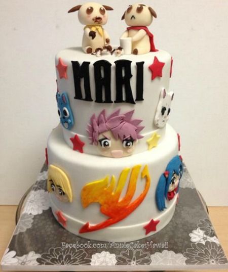 Fairy Tail Anime Cake